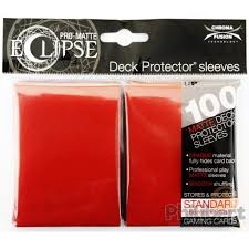 Ultra Pro - Pro Matte Eclipse: Deck Protector 100 Count Pack - Apple Red
